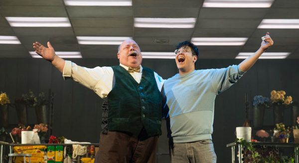 Kevin Chamberlin and George Salazar sing ??Mushnik & Son?? in Little Shop o Photo