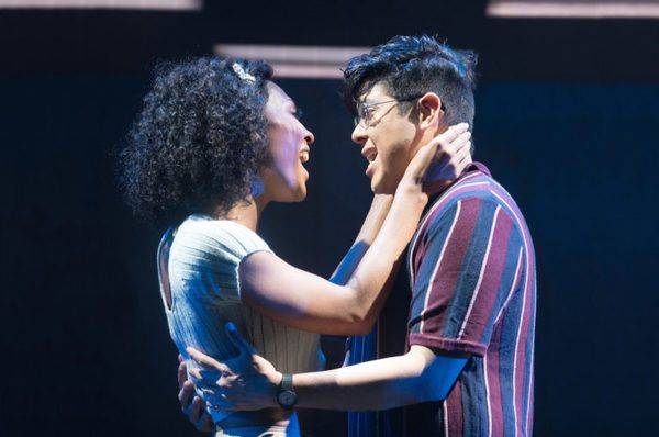 Mj Rodriguez (??Audrey??) and George Salazar (??Seymour??) in Lit Photo