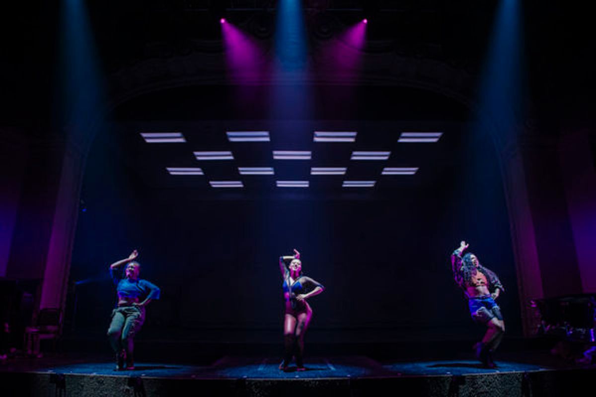 Tickwanya Jones, Cheyenne Isabel Wells and Brittany Campbell in Little Shop of Horrors. at 