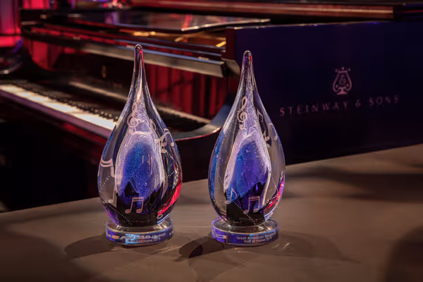 Songbook Hall of Fame awards were presented to Paul Williams and Mercedes Ellington,  Photo