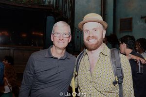 Apple''s CEO Tim Cook and Liam Robinson @ BroadwayWorld Apple''s CEO Tim Cook and Liam Robinson Photo