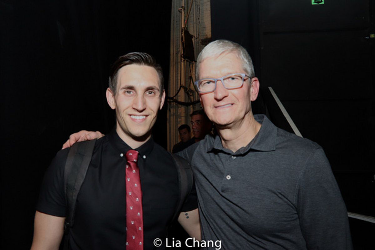 John Krause and Apple''s CEO Tim Cook at 