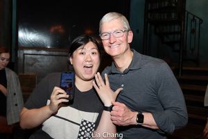 Cherie B. Tay and Apple''s CEO Tim Cook Photo