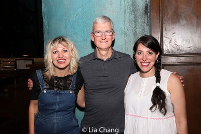 Anais Mitchell, Apple''s CEO Tim Cook and Rachel Chavkin Photo