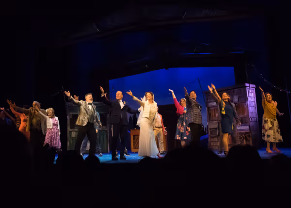 April Nixon, Hal Linden, Cathy Rigby, Gregory North, Mark Jacoby, Leslie Stevens, Cra Photo