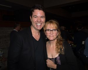 Screenwriter Mark Steven Johnson and Lea Thompson Photo