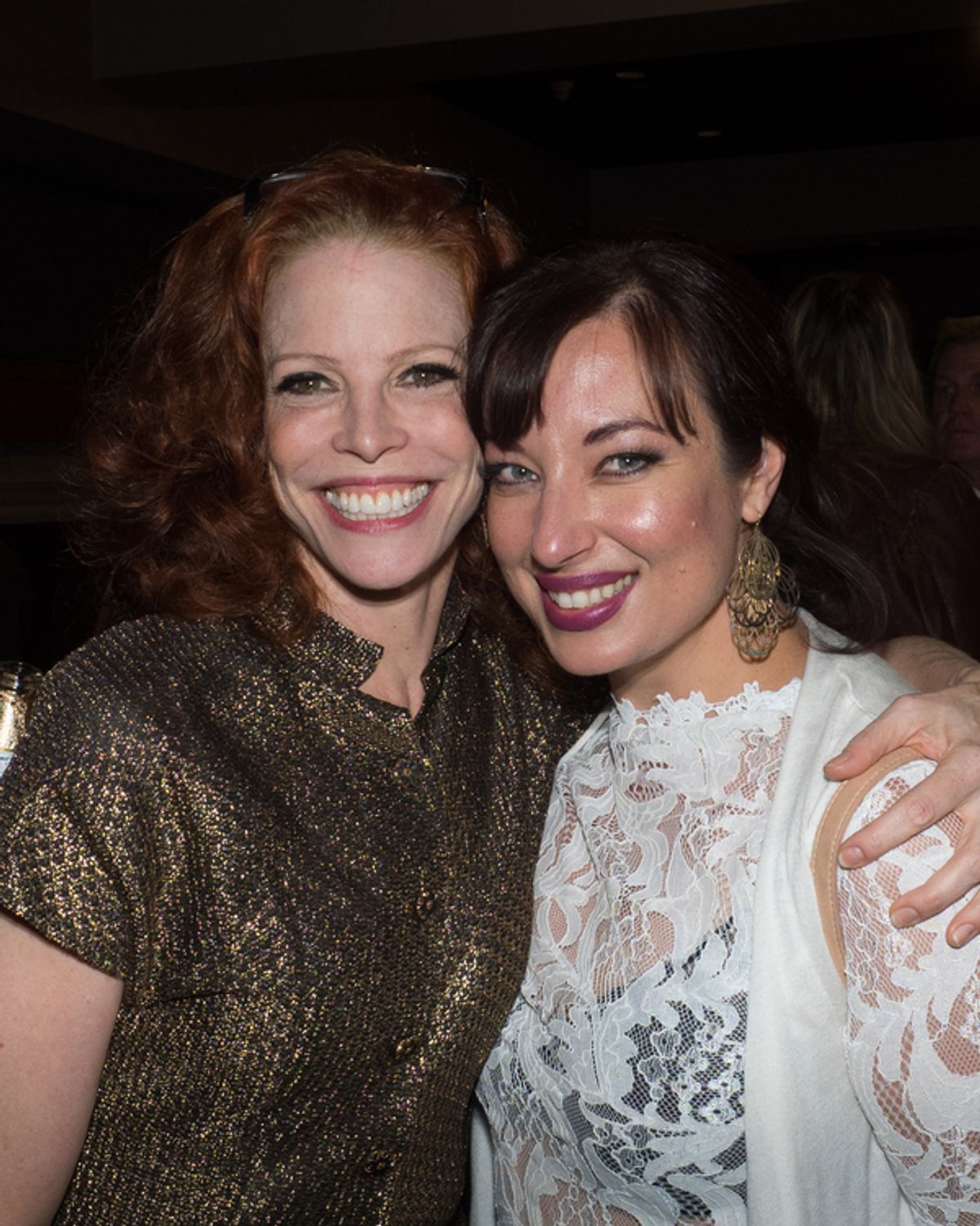 Leslie Stevens and Jeanette Dawson at 