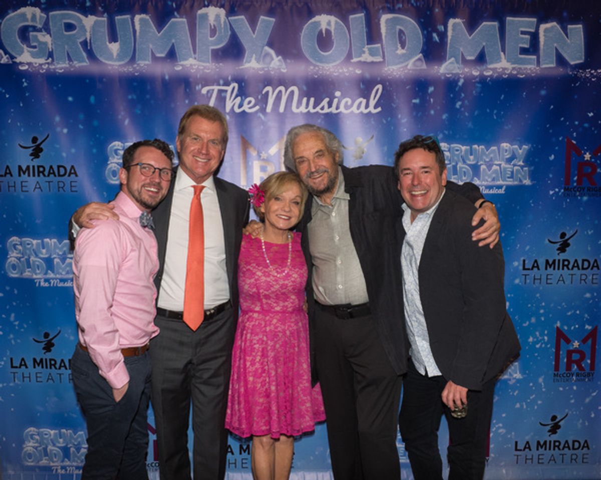 Associate Director Anthony C. Daniel, Tom McCoy, Cathy Rigby, Hal Linden, and Director Matt Lenz at 