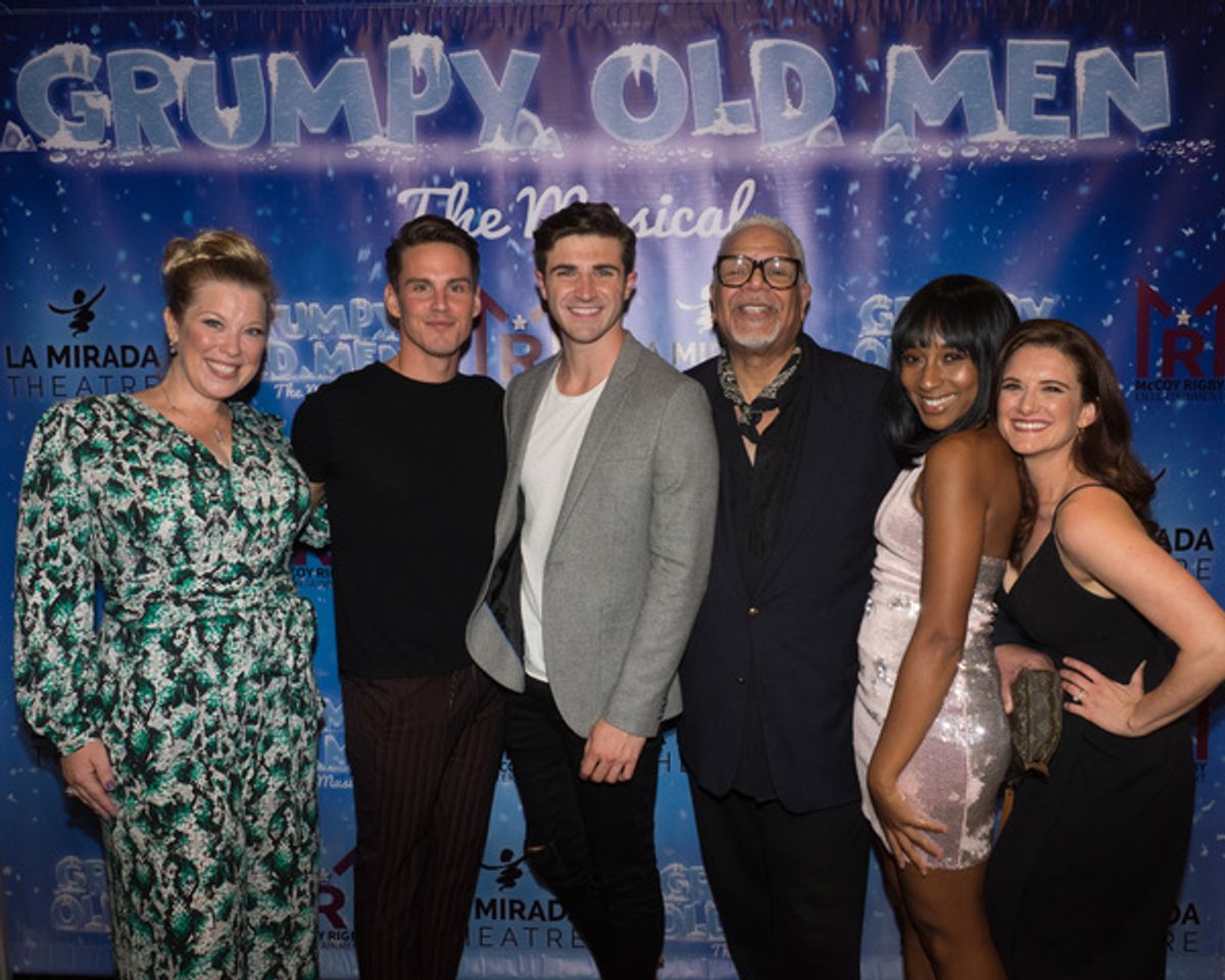 Heather Jane Rolff, Neil Starkenberg, John Battagliese, Ken Page, Fatima El-Bashir, and Ashley Moniz at 