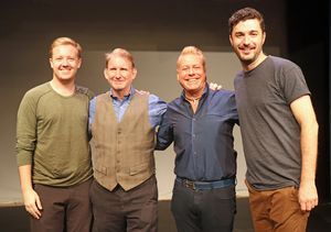 Bobby Davis (assistant director), Evans Haile (music director/adapter), Hans Friedrichs (director), Trent Kidd (assistant choreographer) @ BroadwayWorld Bobby Davis (assistant director), Evans Haile (music director/adapter), Hans Friedric Photo