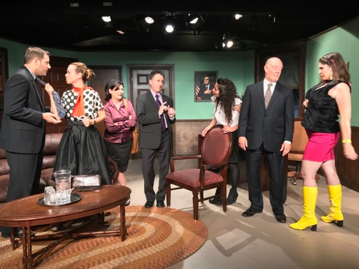 Travis Goodman, Emily Behr, Connie Monroe, Jerry Weil, Julie Pasco, David St. James, Joan Kubicek at 