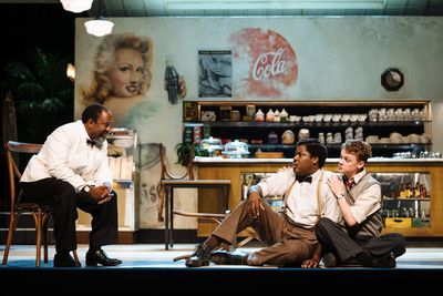 Lucian Msamati, Hammed Animashaun, and Anson Boon Photo