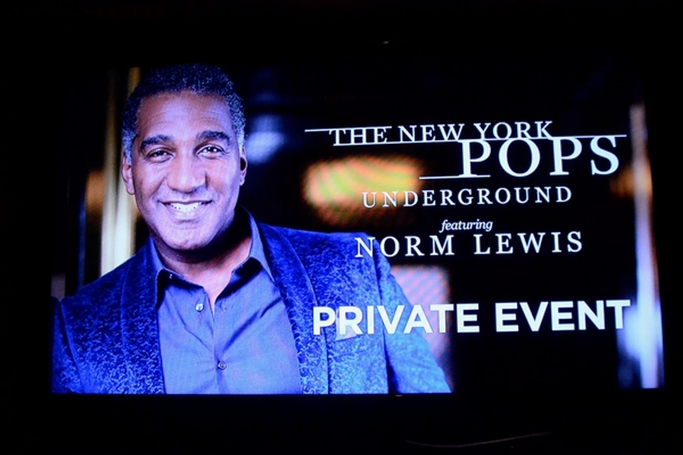 Photo Coverage: Norm Lewis Headlines The New York Pops Underground Show  Image