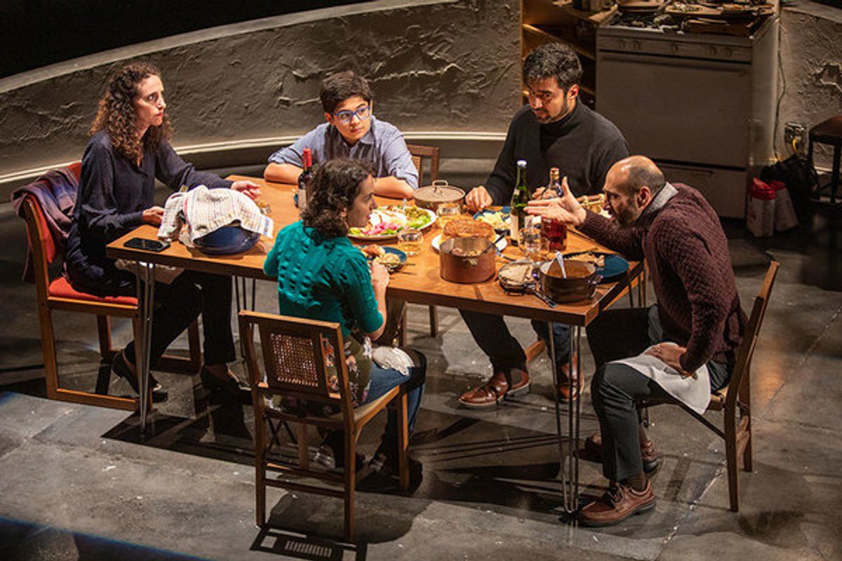 Lameece Issaq as Noura/Nora, Giovanni Cozic as Yazen/Alex, Isra Elsalihie as Maryam, Fajer Kaisi as Rafa'a, and Mattico David as Tareq/Tim at 