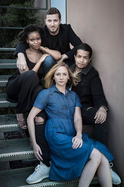 Nick Dillenburg (Ralph), AimÃ© Donna Kelly (Misha), Chris Herbie Holland (Leo), and Photo