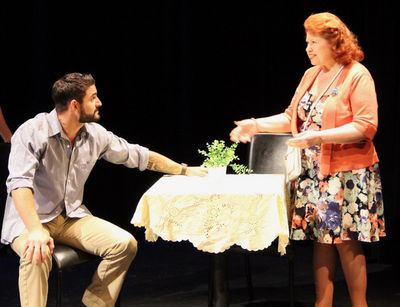 Matthew Pappadia & Amy Losi  Preview performance 07/23/19  Dixon Place Mainstage Photo
