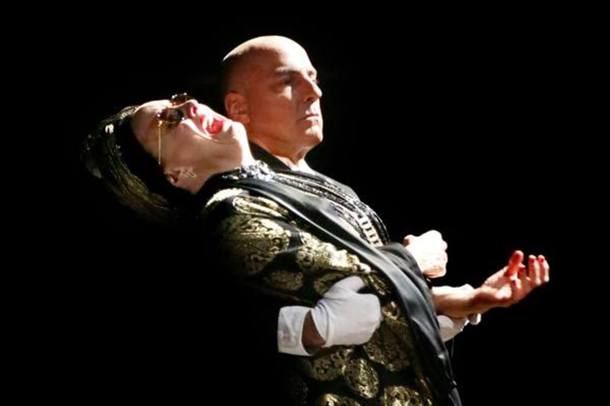 Alice Ripley (Norma Desmond) and William Michals (Max von Mayerling) in SUNSET BOULEVARD at 