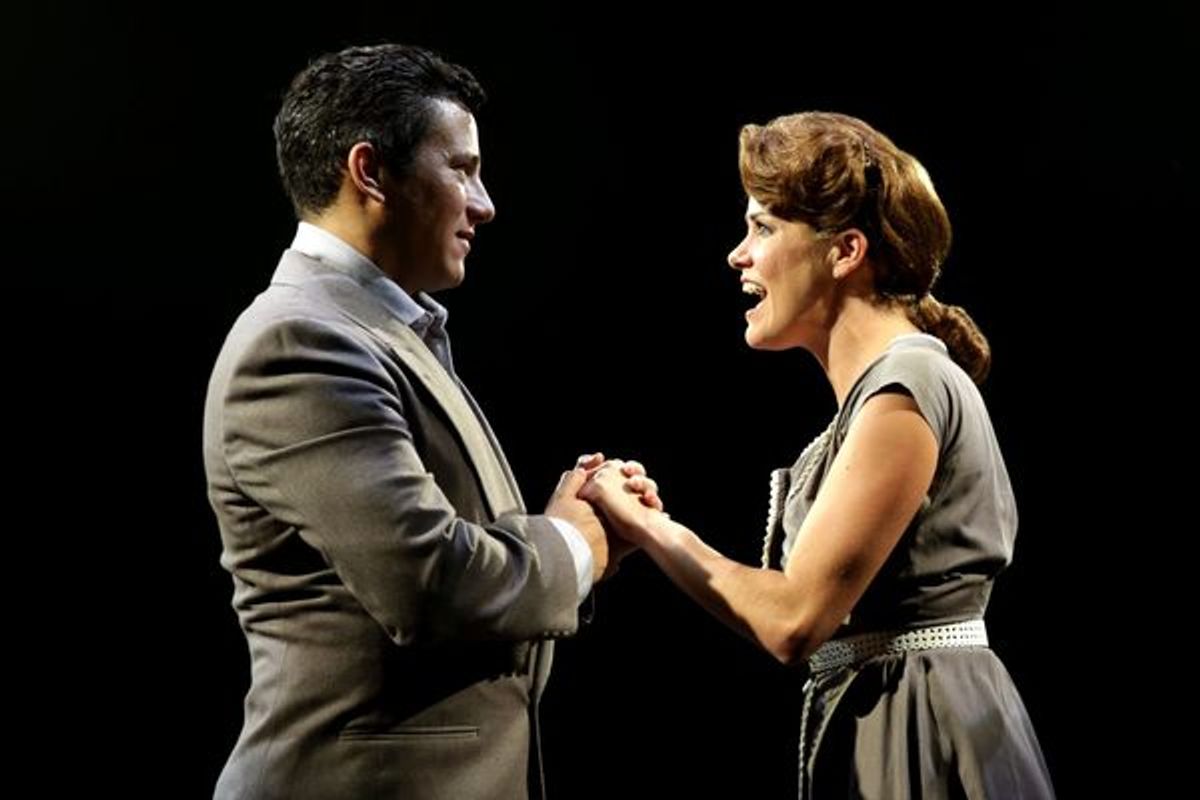 Nicholas Rodriguez (Joe Gillis) and Lizzie Klemperer (Betty Schaefer) in SUNSET BOULEVARD at 