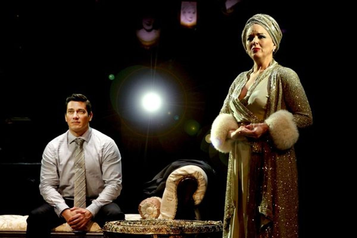 Nicholas Rodriguez (Joe Gillis) and Alice Ripley (Norma Desmond) in SUNSET BOULEVARD at 