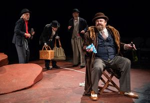 Richard Donelly, Zachary Gibb, Tom Gleadow, and Brandon Whitehead in WAITING FOR GODO Photo