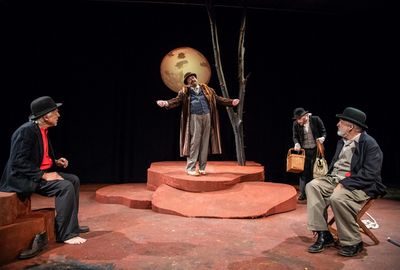 Richard Donelly, Brandon Whitehead, Zachary Gibb, and Tom Gleadow in WAITING FOR GODO Photo