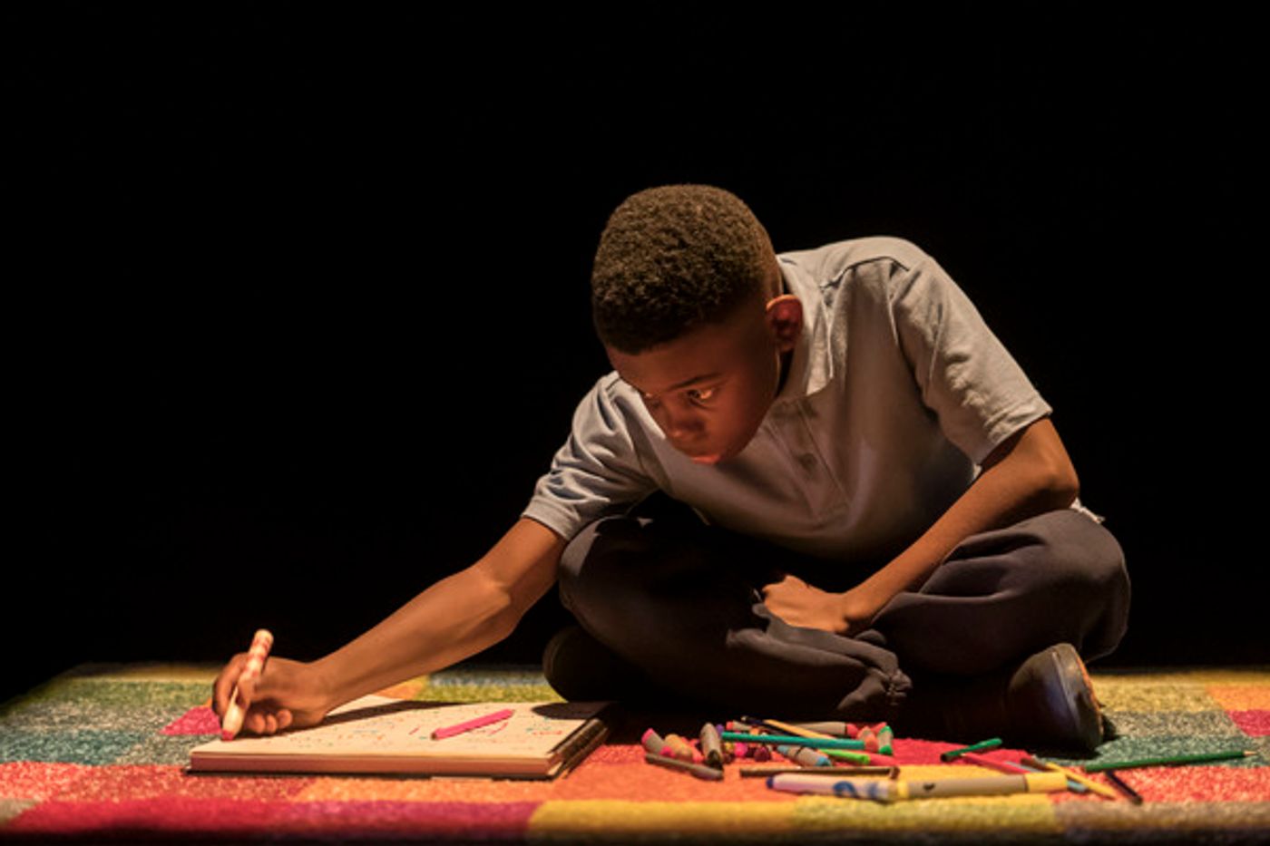 Photo Flash: First Look at GLASS. KILL. BLUEBEARD. IMP. at the Royal Court Jerwood Theatre Downstairs Photo Flash: First Look at GLASS. KILL. BLUEBEARD. IMP. at the Royal Court Jerwood Theatre Downstairs Image