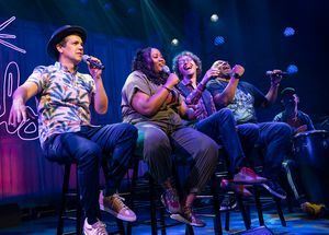 Anthony Veneziale, Aneesa Folds, Arthur Lewis, James Monroe Iglehart, and Chris Sulli Photo