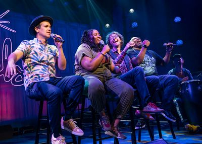 Anthony Veneziale, Aneesa Folds, Arthur Lewis, James Monroe Iglehart, and Chris Sulli Photo