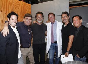 Rob Morrow, Jack Merrill, Steven Weber, Spencer Garrett, Bradley White, Eugene Pack. @ BroadwayWorld Rob Morrow, Jack Merrill, Steven Weber, Spencer Garrett, Bradley White, Eugene Pack. Photo