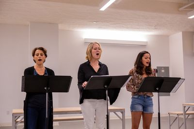 Judy Kuhn, Rebecca Luker, and Isabella McCalla Photo