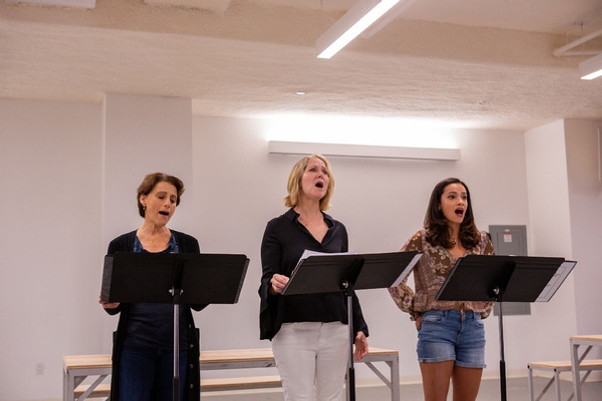 Judy Kuhn, Rebecca Luker, and Isabella McCalla at 