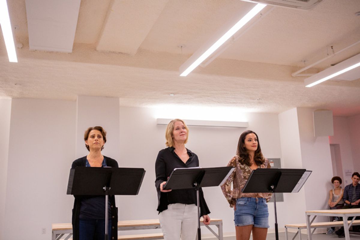 Judy Kuhn, Rebecca Luker, and Isabella McCalla at 