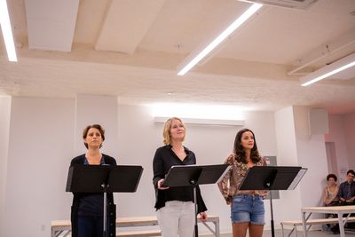 Judy Kuhn, Rebecca Luker, and Isabella McCalla Photo