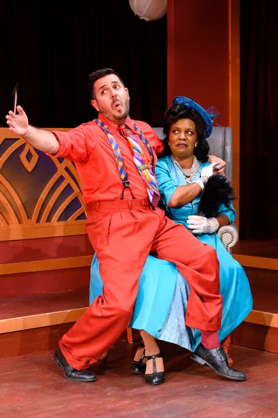 Jaron Vesely as Ko-Ko and Michelle Ianiro as Katisha Photo