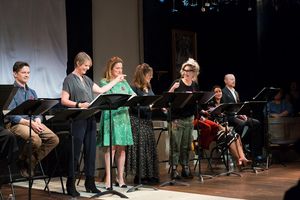 Chris Stack, Cynthia Nixon, Ana Gasteyer, Kathy Najimy, Jenn Lyon, Carmen Zilles and  Photo