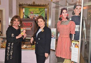 Dawn Wells and Donelle Dadivan with Exhibit Photo