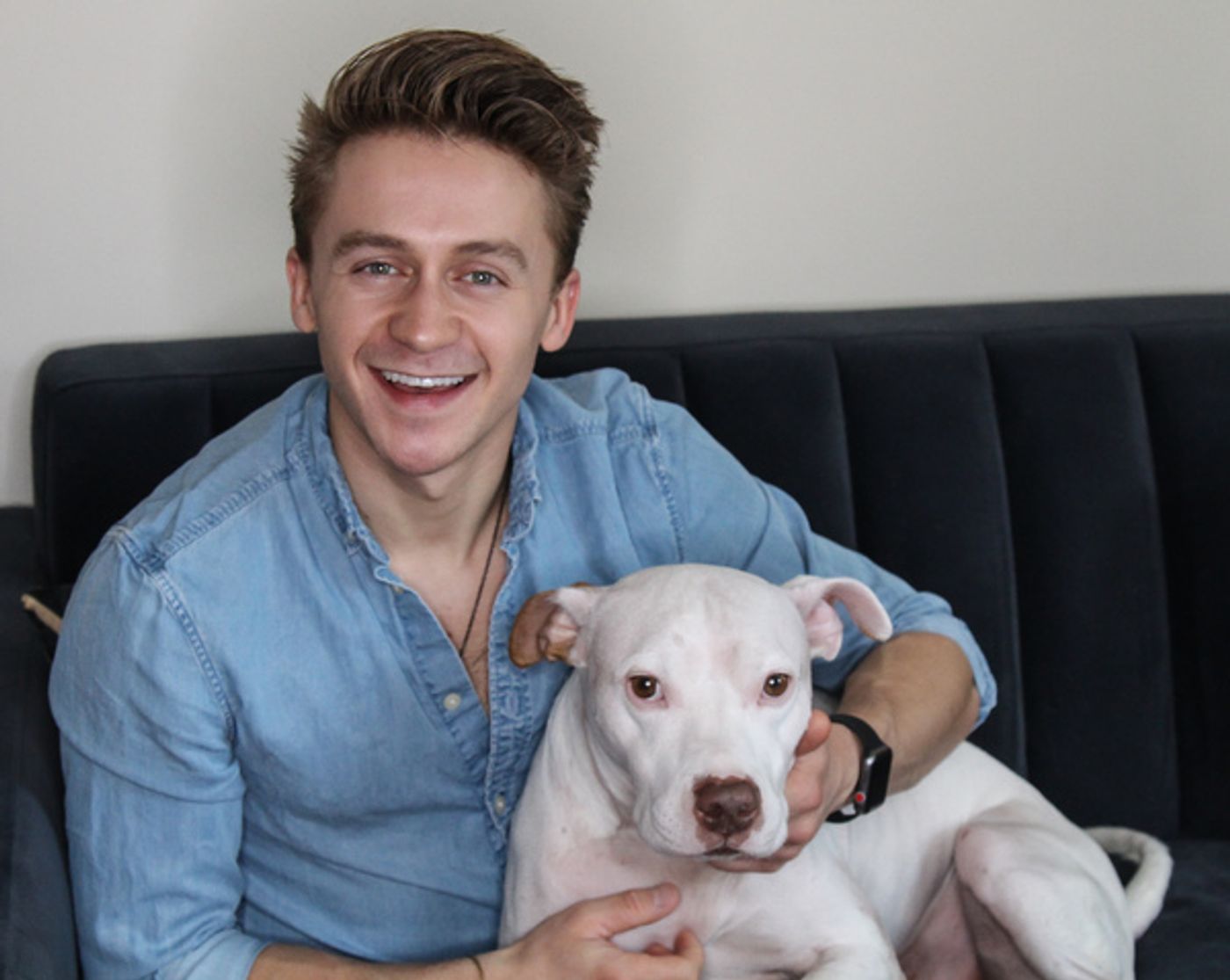 Tails of Broadway: WICKED's Riley Costello Plays Around with Ryder!  Image