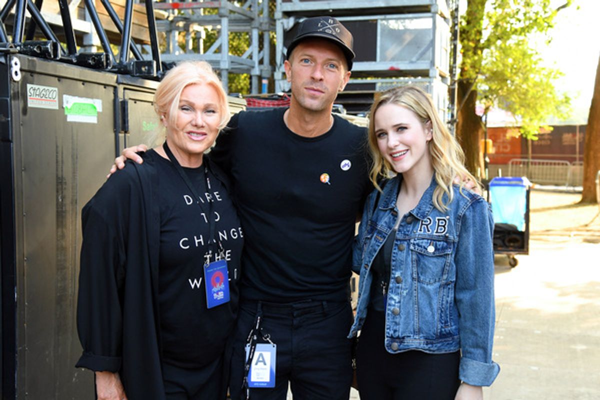 Deborra-lee Furness, Chris Martin, and Rachel Brosnahan at 