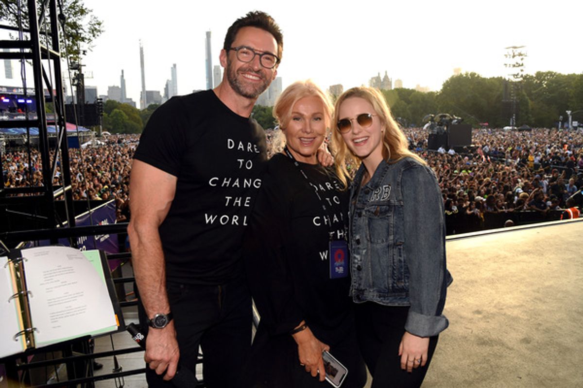 Hugh Jackman, Deborra-lee Furness, and Rachel Brosnahan at 
