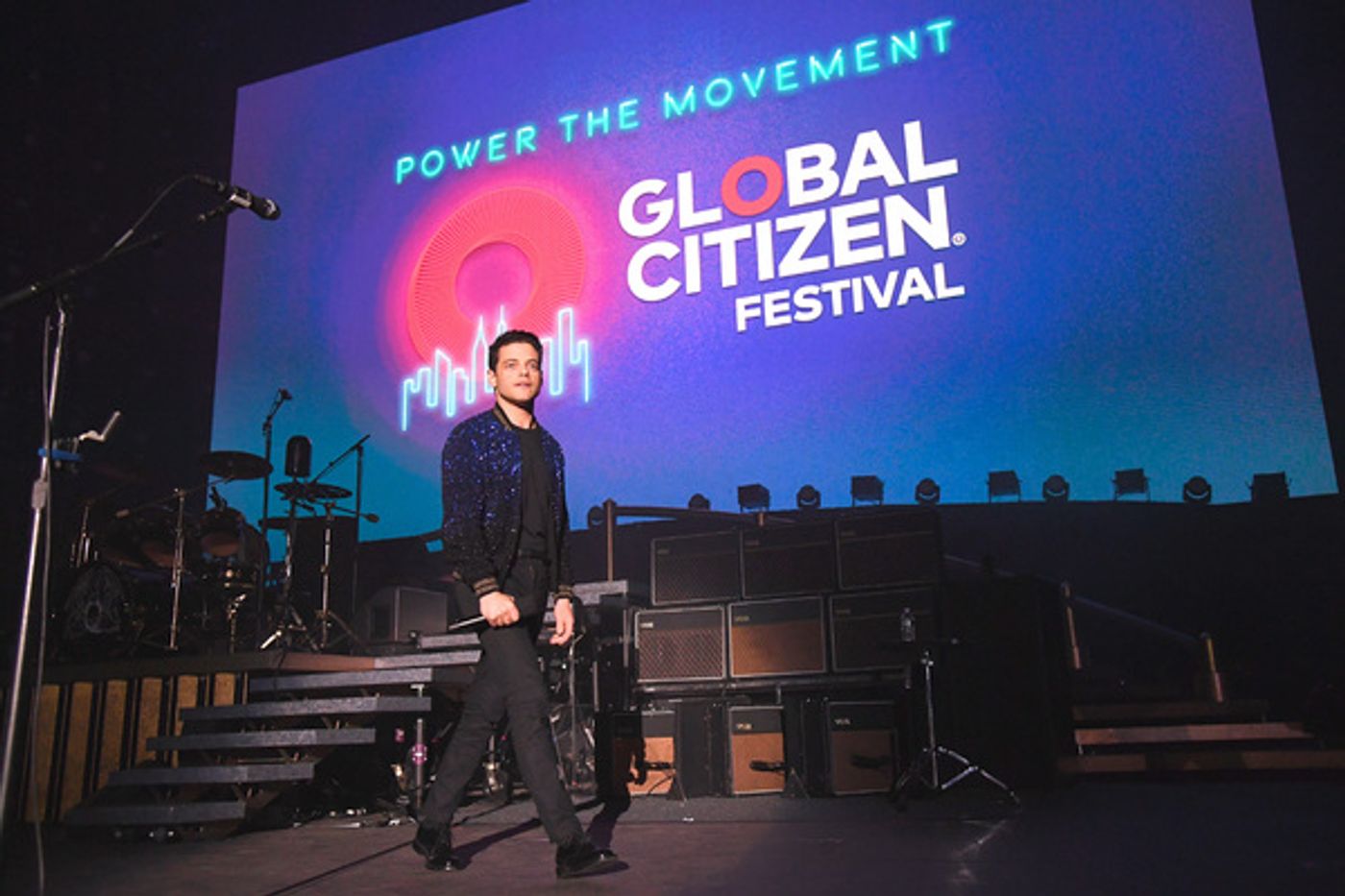 Photo Flash: Queen + Adam Lambert, Carole King, Alicia Keys, Kelly Clarkson, and More at the Global Citizen Festival  Image