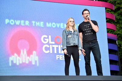 Rachel Brosnahan and Hugh Jackman Photo