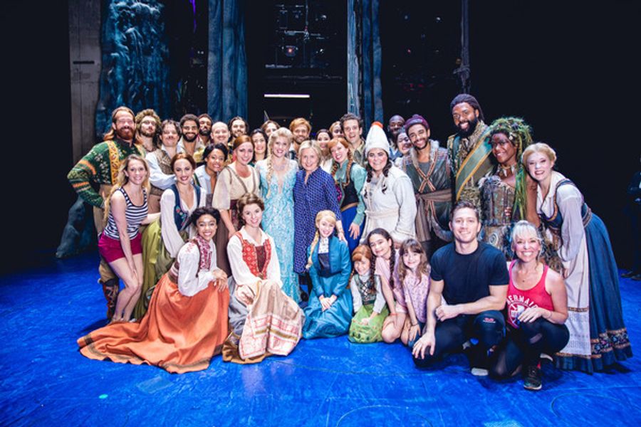 Photo Flash: Hillary Clinton Visits FROZEN on Broadway Image