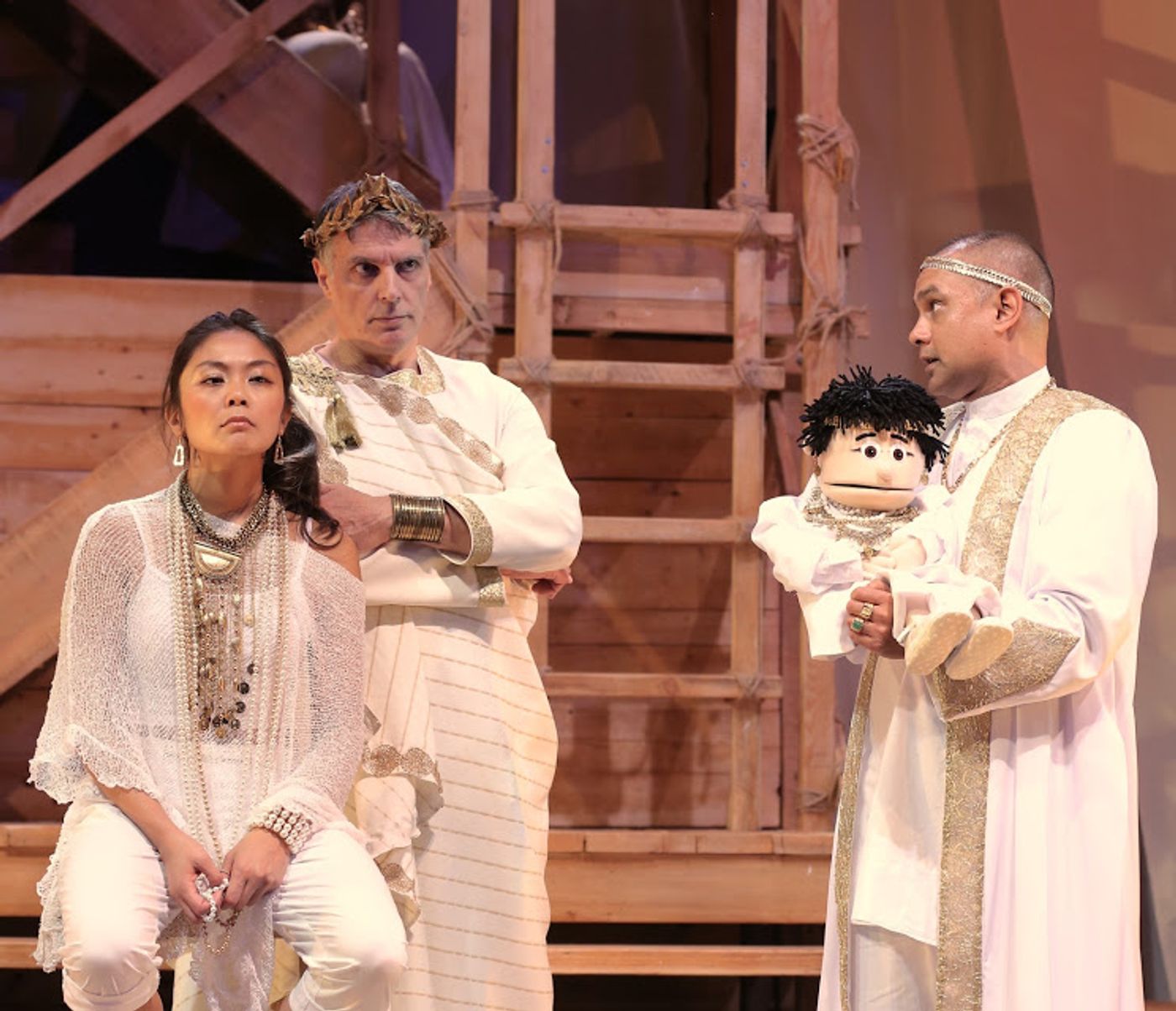 Review: Robert Cuccioli, Teresa Avia Lim, Brenda Braxton in Shaw's Comedy of Political Maneuvering, CAESAR AND CLEOPATRA  Image