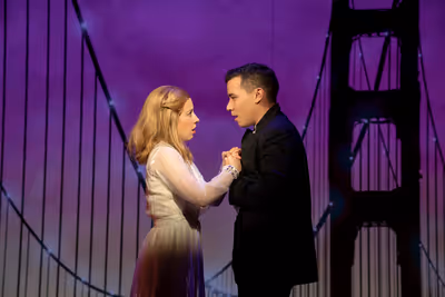 Conrad Ricamora and Alyse Alan Louis Photo