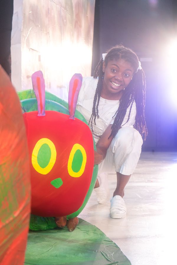 Leslie Ann Sheppard with â€œThe Very Hungry Caterpillar,â€ one of four Eric  Photo