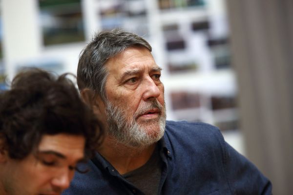 Fra Fee and Ciaran Hinds Photo