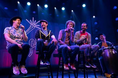 Anthony Veneziale, Lin-Manuel Miranda, Arthur Lewis, Utkarsh
Ambudkar, and Chris Sull Photo