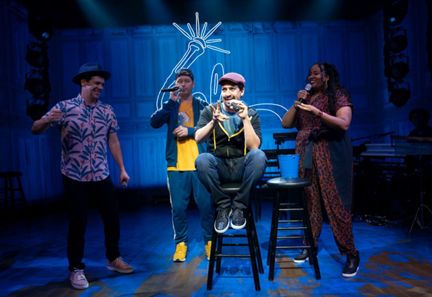 Photo Flash: Lin-Manuel Miranda Makes Guest Appearance in FREESTYLE LOVE SUPREME  Image