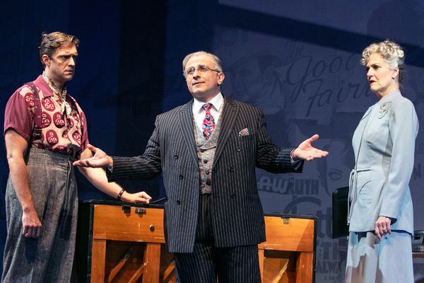 Colin Hanlon, Stephen DeRosa, and Karen Mason Photo
