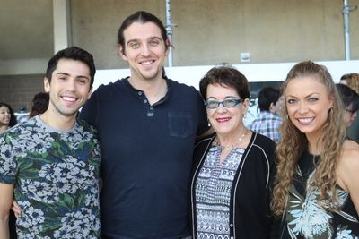 Michael John Hughes (Romeo/Spot Conlon/Dance Captain), Wyn Delano (Snyder), director  Photo